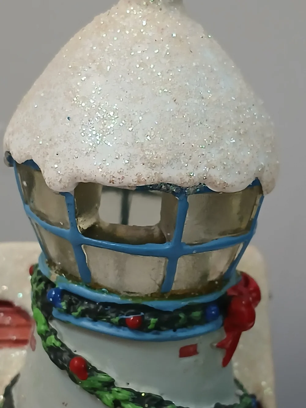 Unbranded Green & Cream Holiday Light-Up Village House